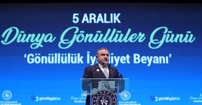 Gençlik ve Spor Bakanlığı tarafından 5 Aralık Dünya Gönüllüler Günü'ne özel etkinlik düzenlendi