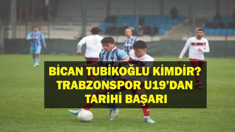 Trabzonspo U19 Bichik Tubikoğlu’nun oyuncusu kim? Bichikoğlu kaç yaşında, nerede? Trabzonspor U19 takımının UEFA gençlik alaşımında tarihsel başarı!