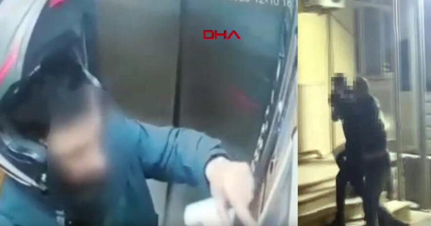 Atatürk portresine tüküren kuryeye gözaltı!